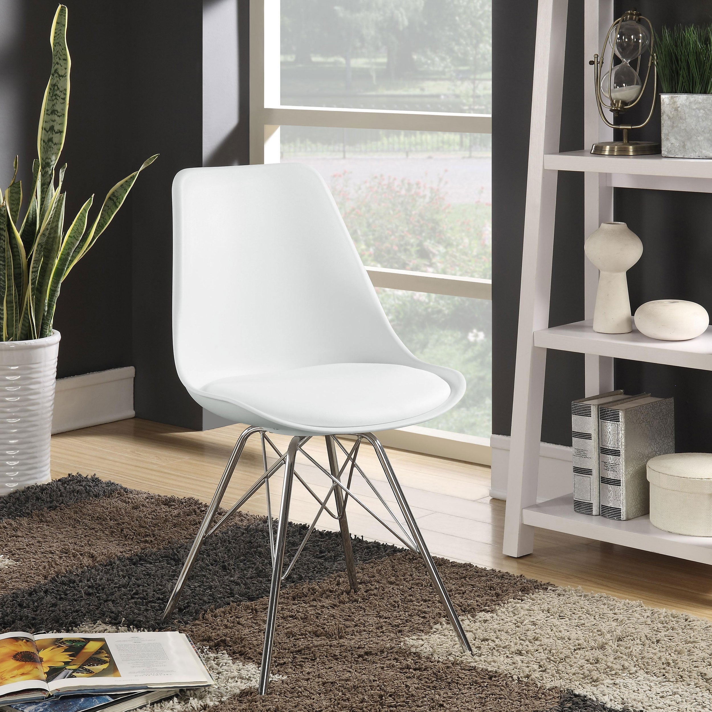 Juniper Polypropylene Dining Side Chair Black (Set of 2)