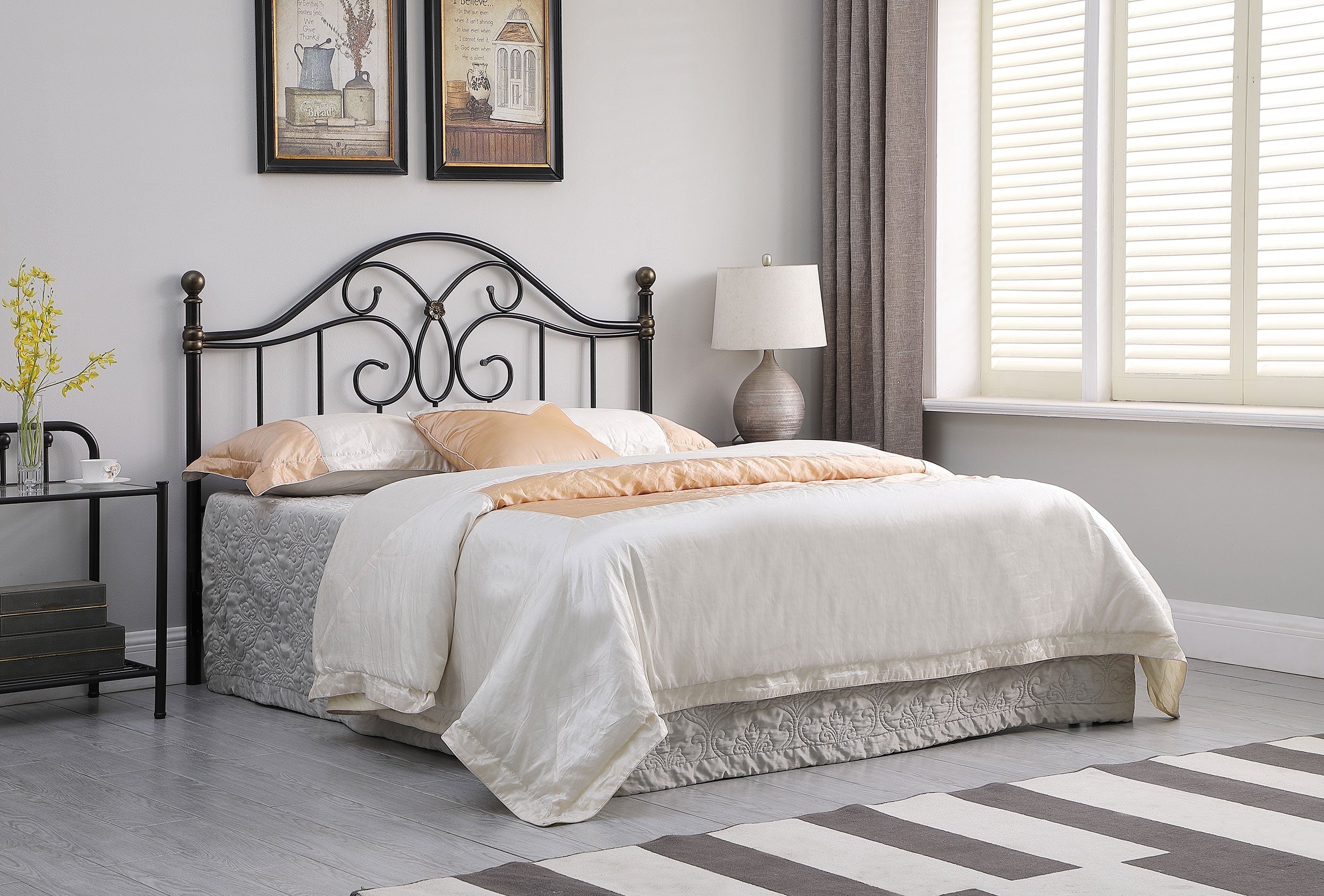 Bailey Metal  or  Open Frame Headboard Black