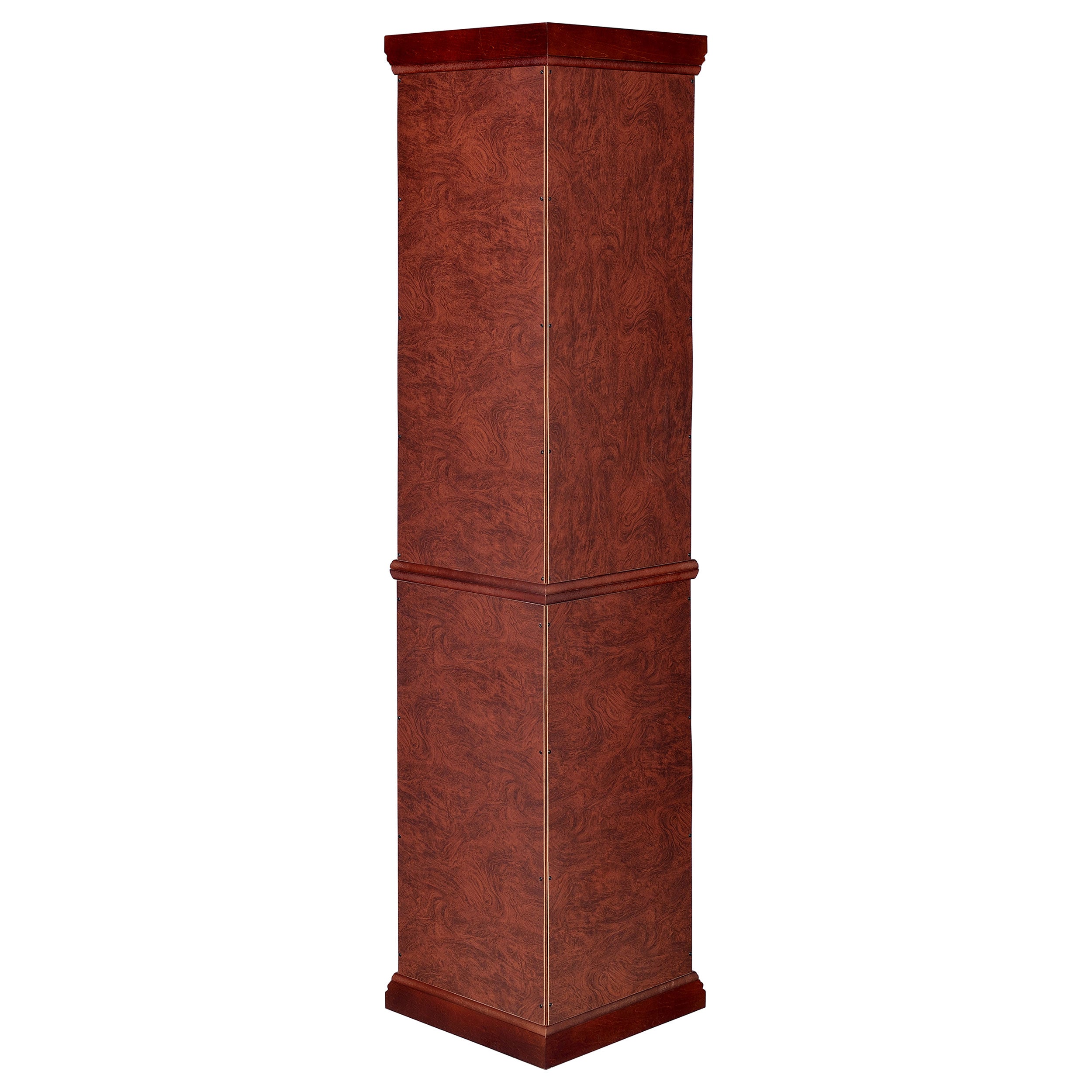 Appledale 6-shelf Corner Curio Display Cabinet Medium Brown