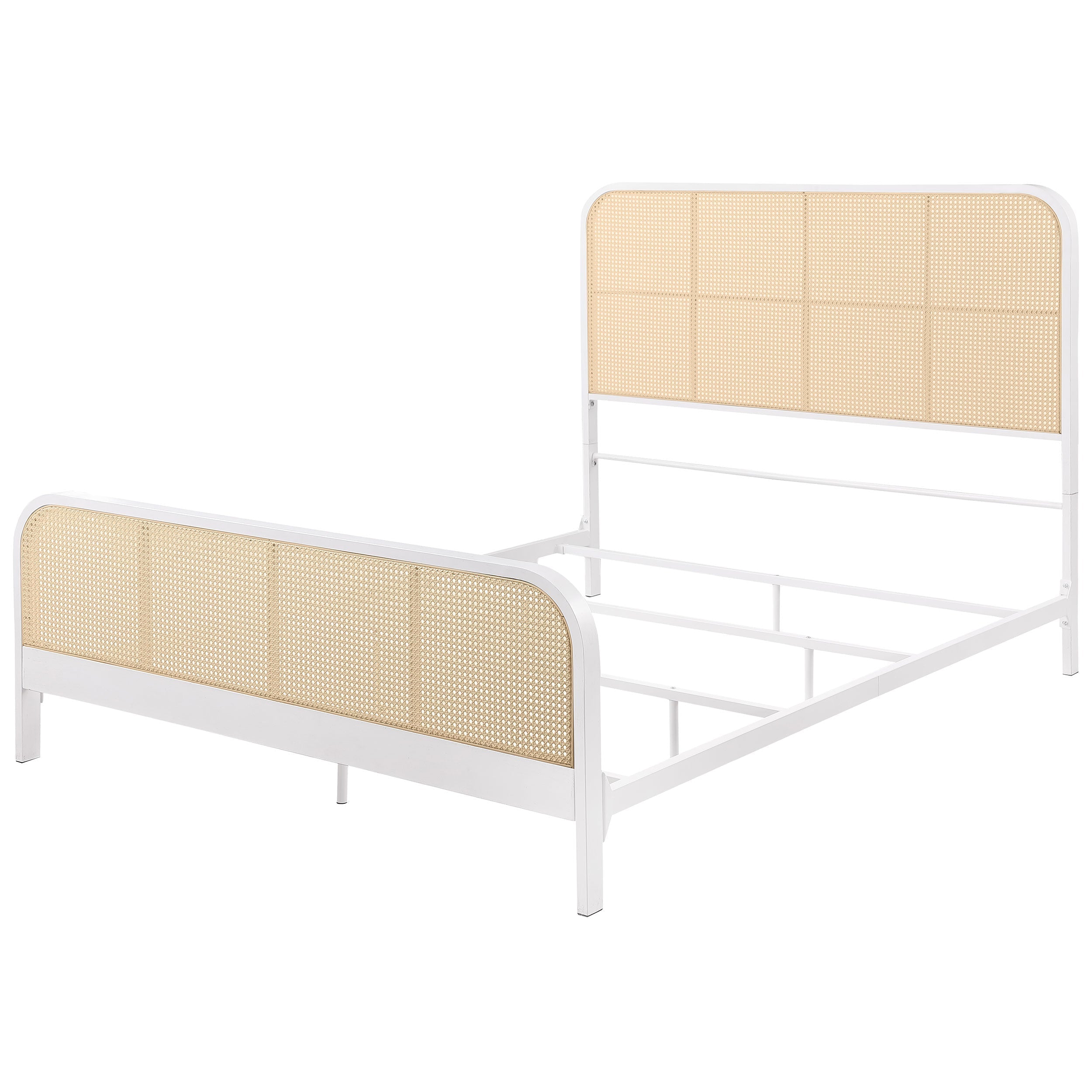 Lanewood Open Cane Webbing Metal  Bed Black