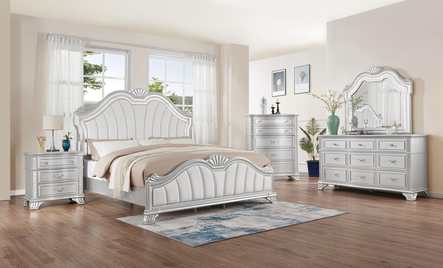 QUEEN/KING BED FRAME - DRESSER - MIRROR - CHEST - NIGHTSTAND