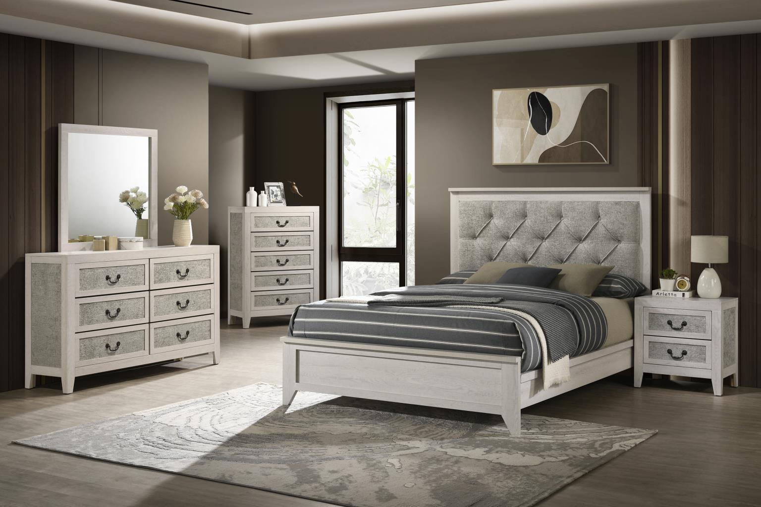QUEEN/KING BED FRAME - DRESSER - MIRROR - CHEST - NIGHTSTAND