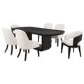 Leandro Rectangular Dining Table Set Burnished Black