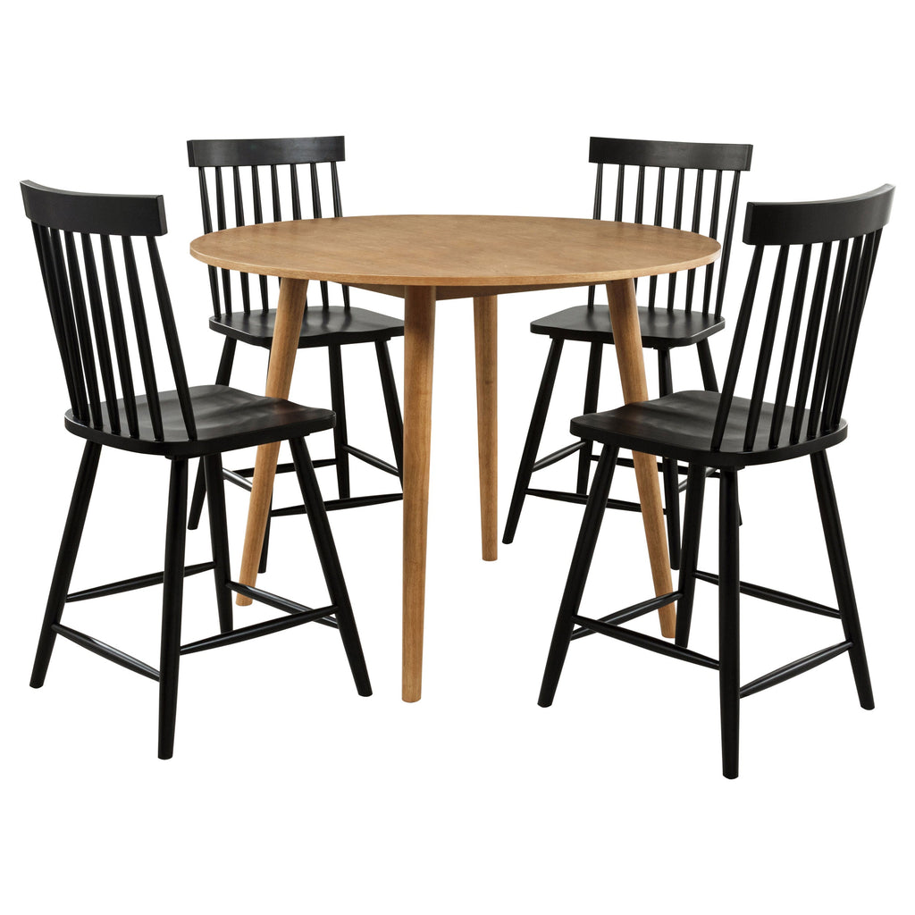 Andrews 5-piece Round Counter Height Dining Set