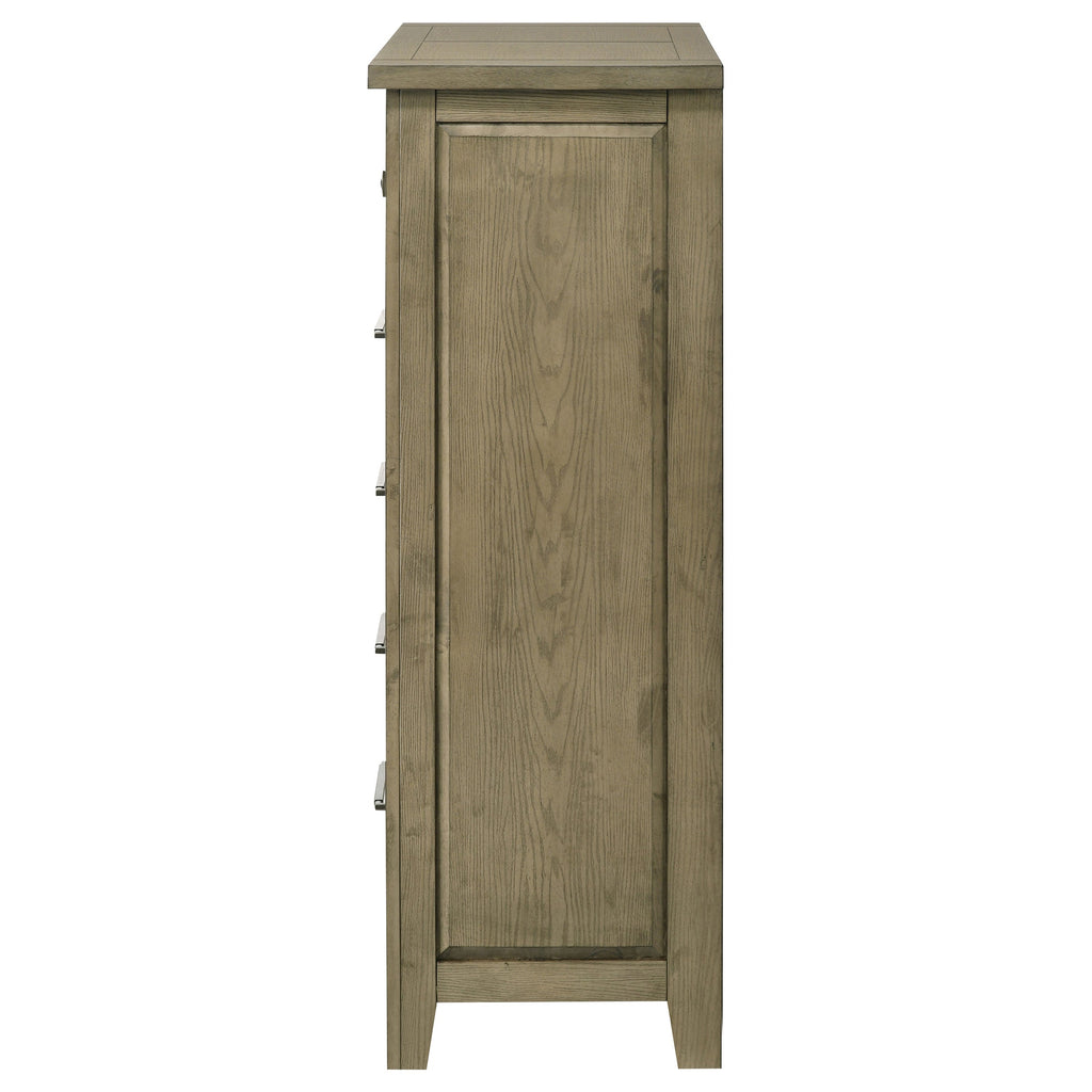 Hazlewood 5-drawer Bedroom Chest of Drawers Vineyard Oak