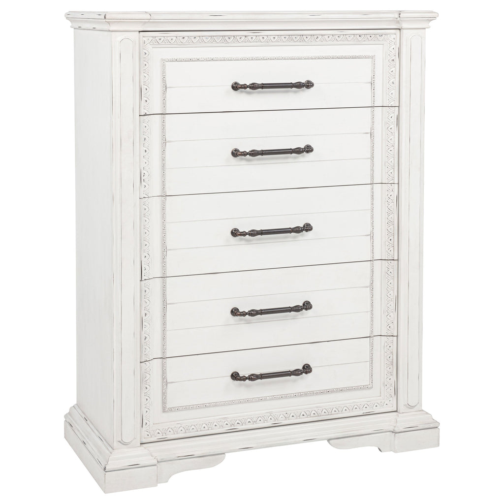 McKinney 5-drawer Bedroom Chest of Drawers Vintage White