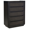 Leandro 5-drawer Bedroom Chest of Drawers Burnished Black