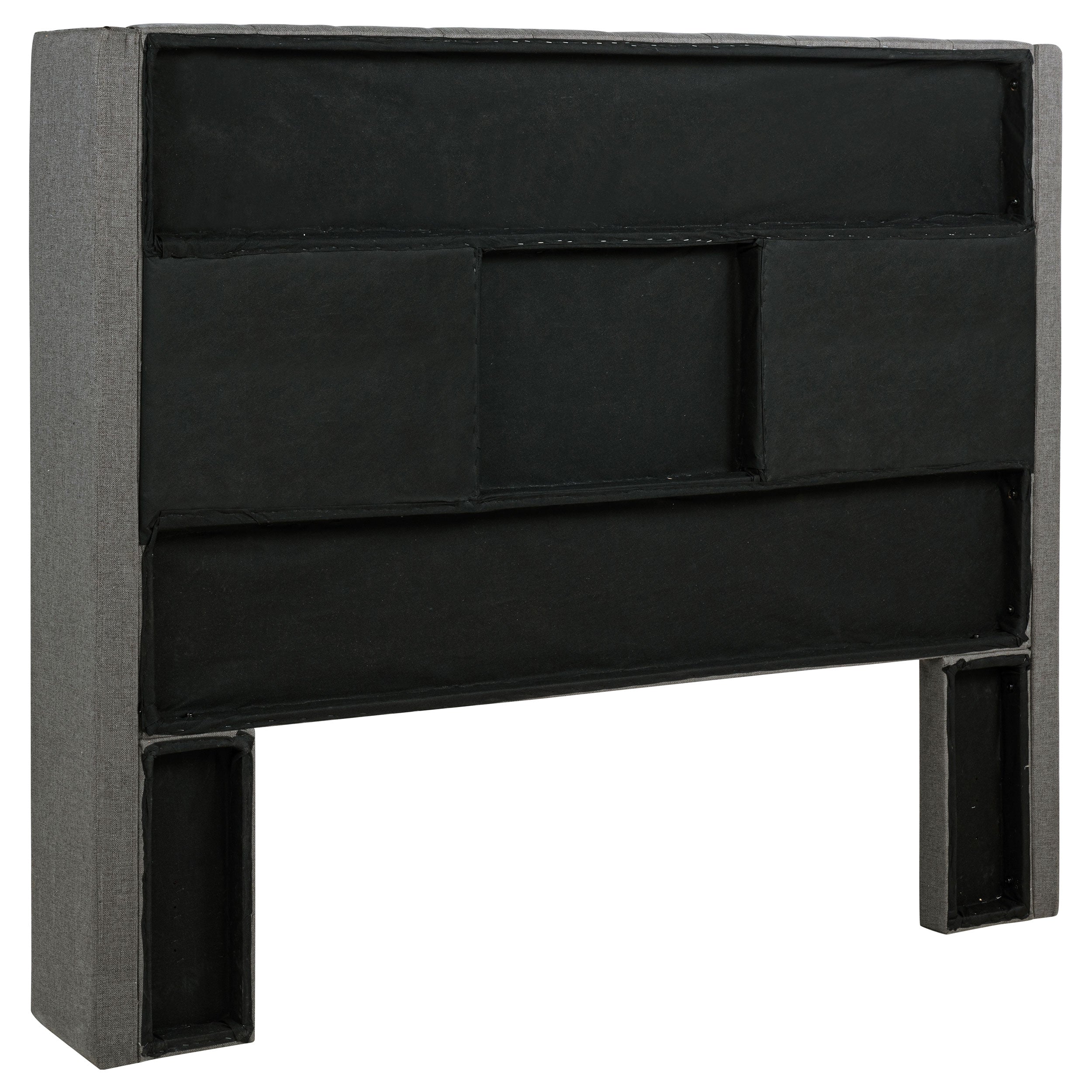 Bancroft Upholstered California King Wingback Headboard Grey