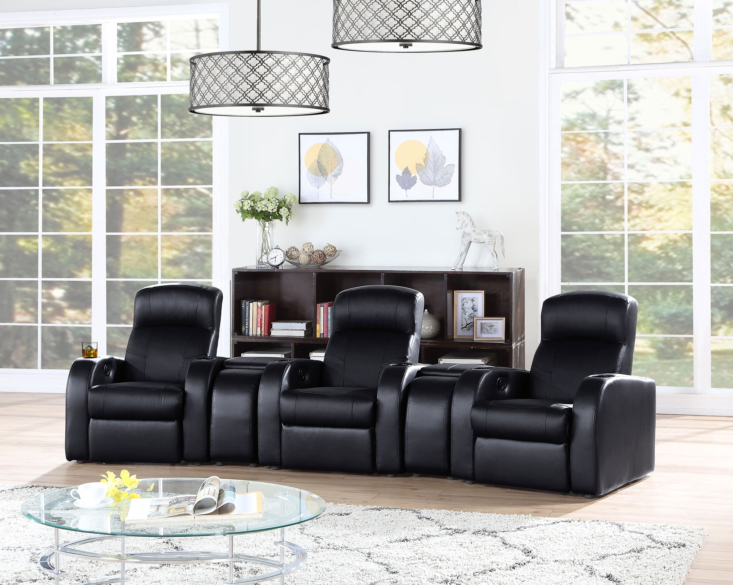 Cyrus  Upholstered Home Theater Seating