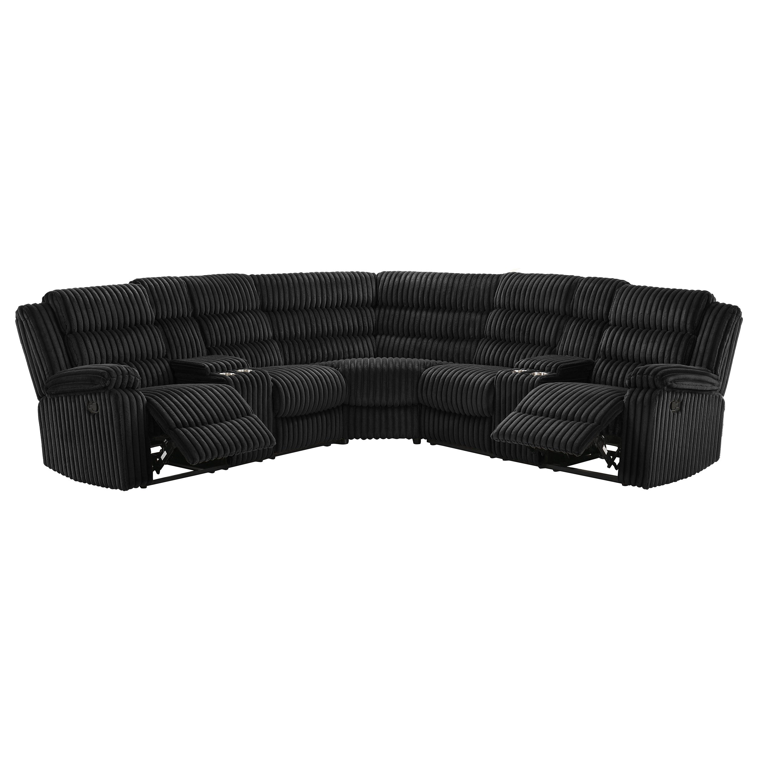 Atkinson Upholstered Reclining Sectional Sofa