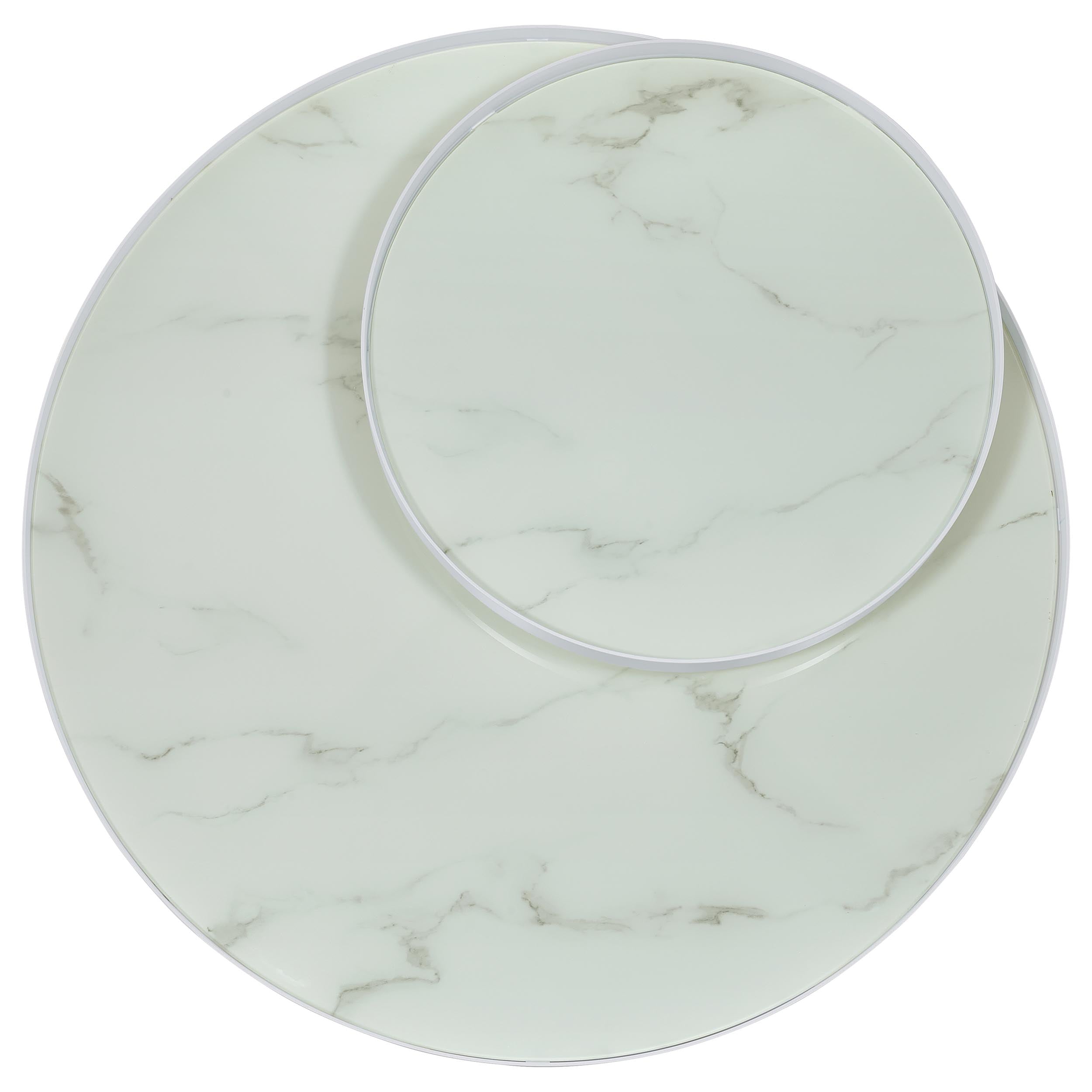 Briggs  Round Coffee and End Table Set Black