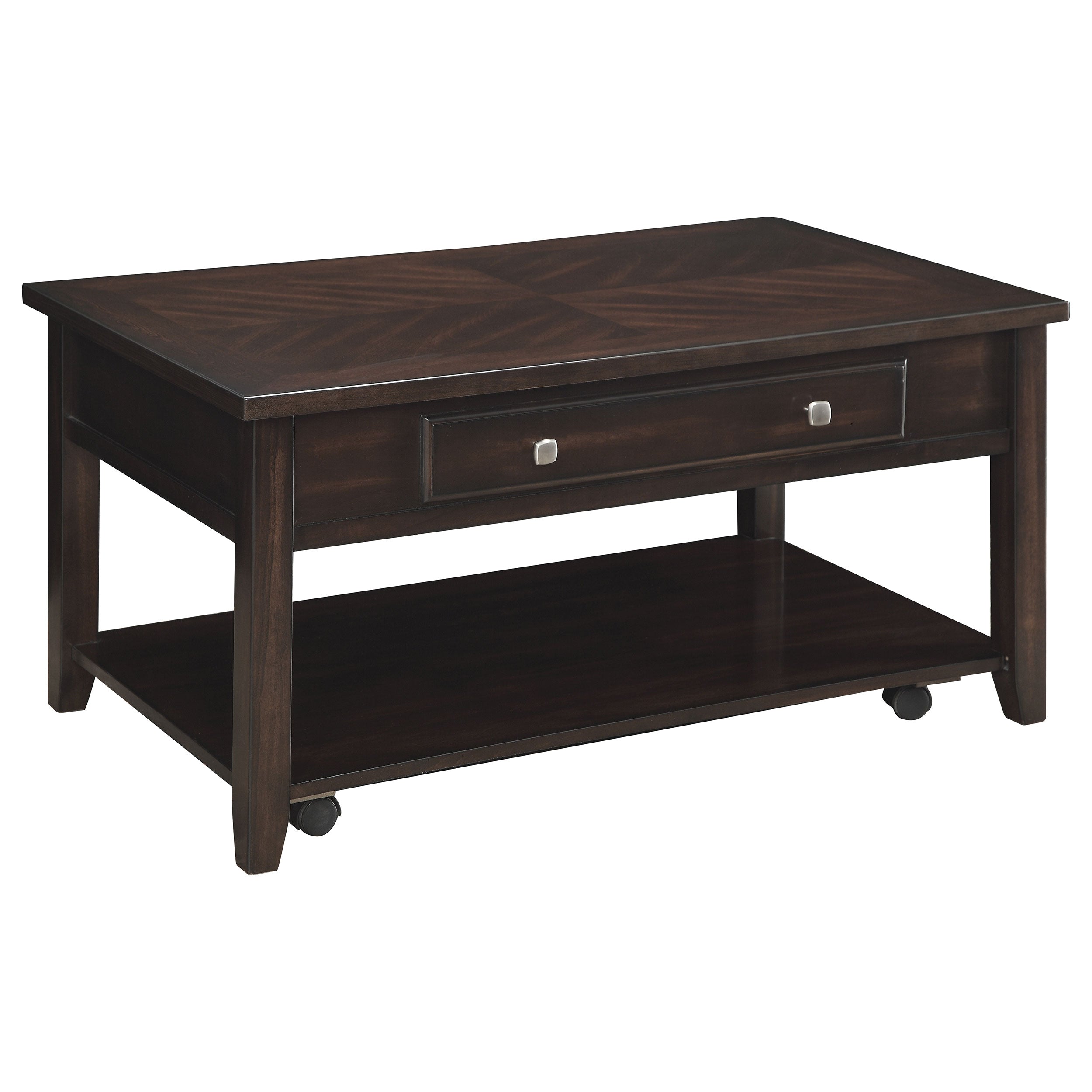 Bradford  Lift Top Coffee and End Table Set Walnut