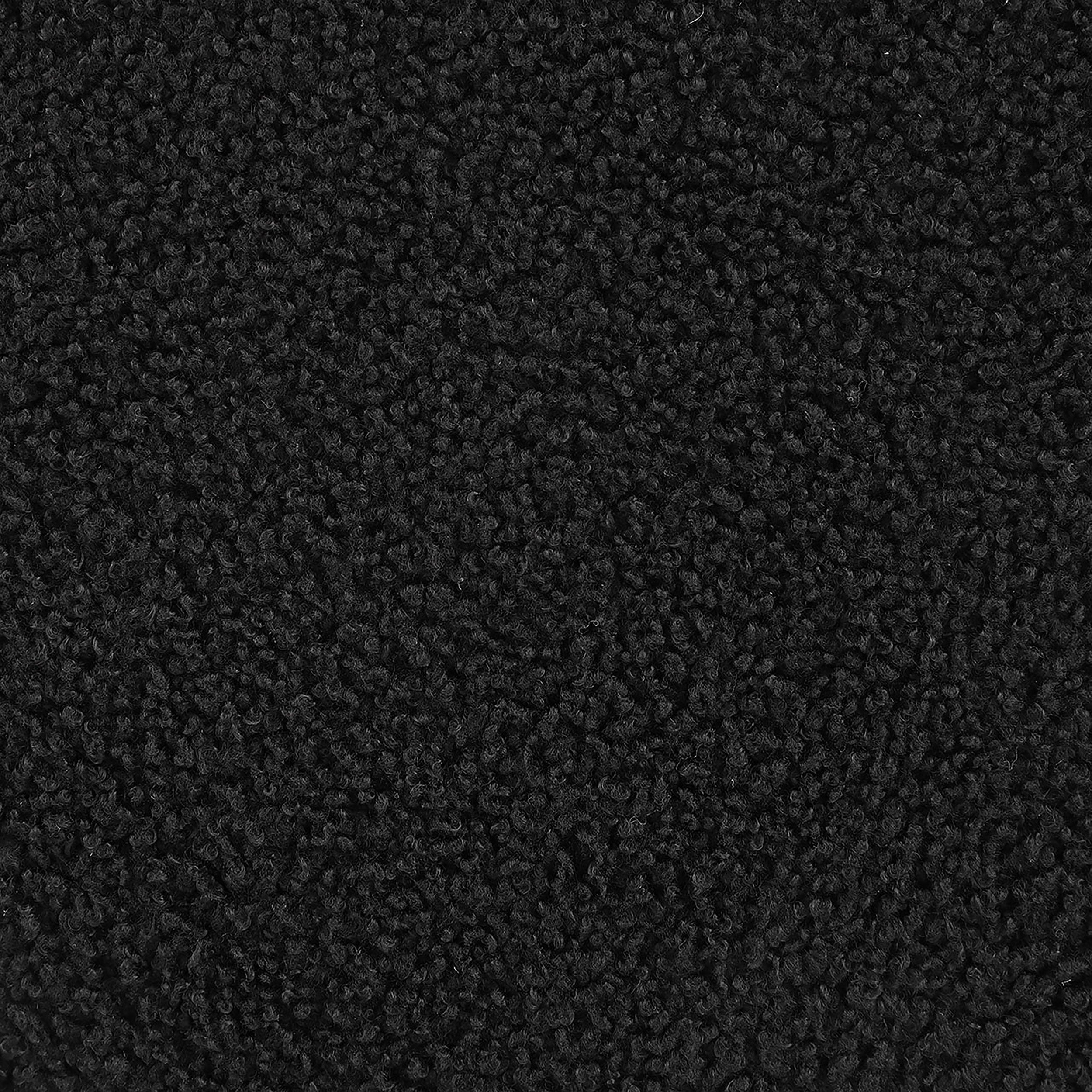 Valia Faux Sheepskin Upholstered Round Storage Ottoman