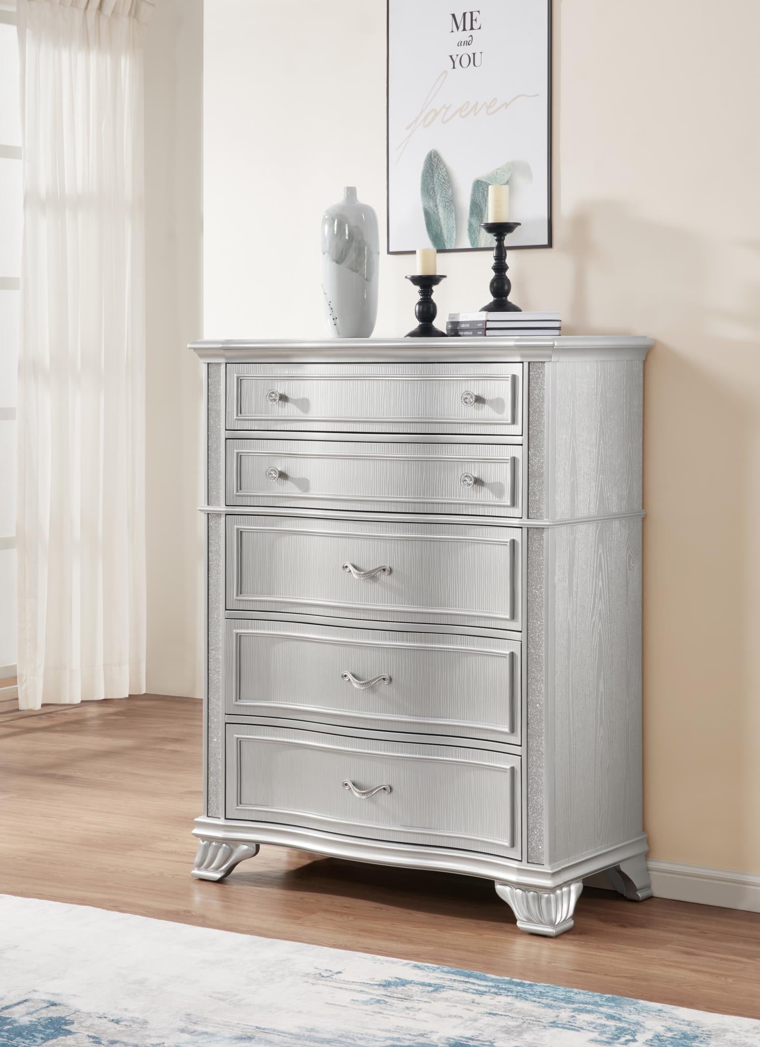QUEEN/KING BED FRAME - DRESSER - MIRROR - CHEST - NIGHTSTAND