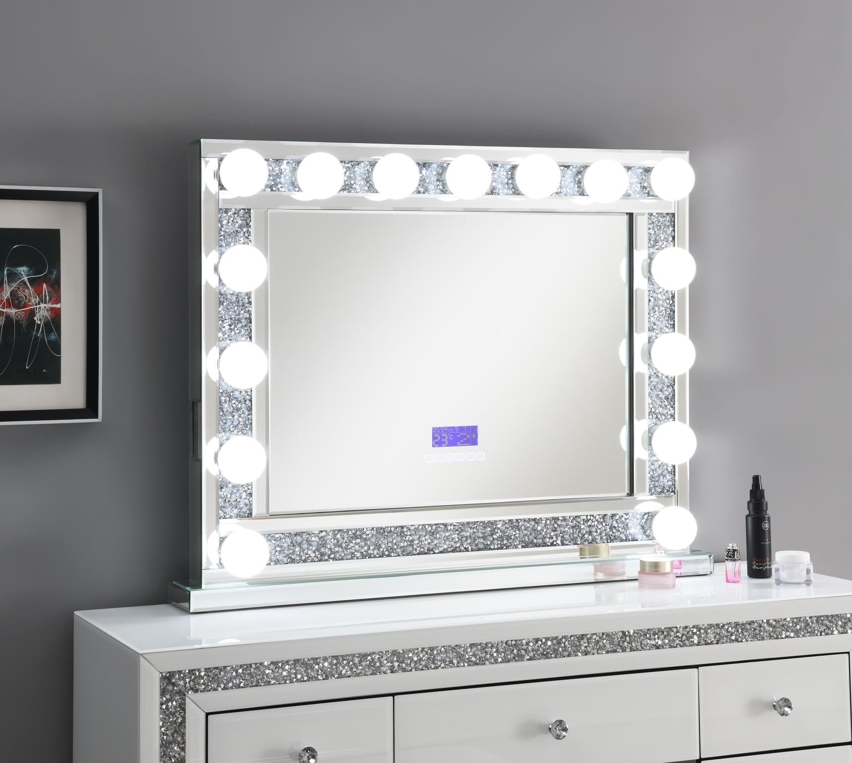 White Wood Vanity (Mirror Sold Seperately)