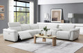 Akira Ivory Power Reclining Sectional W/Power Headrest