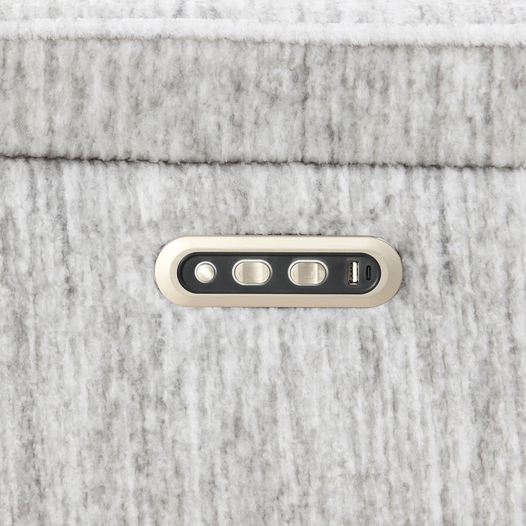 Agrippina Beige Power Reclining Sectional W/Power Headrest