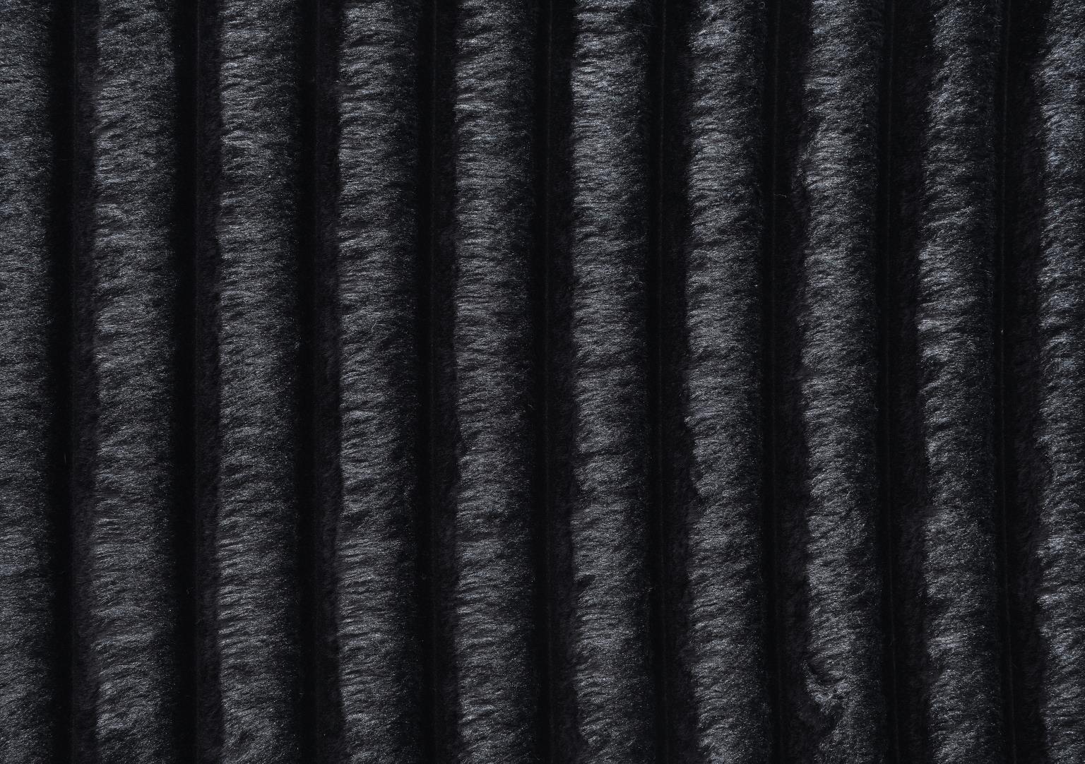 BLACK CORDUROY 3 PC SECTIONAL