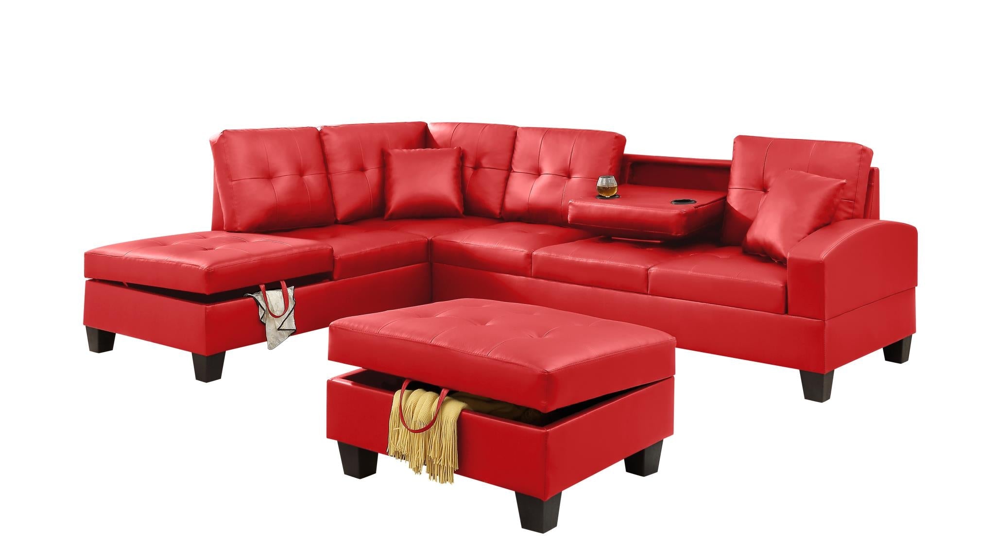 Alessia Red Living Room Collection